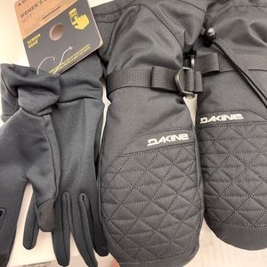 Dakne womens sequoia gore-tex mitt with liner. Black